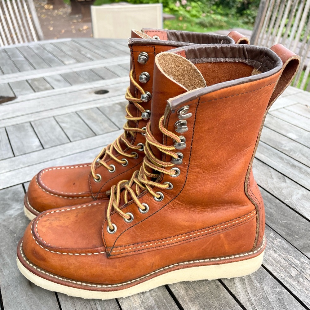 Red Wing Shoes Tan Leather Boots